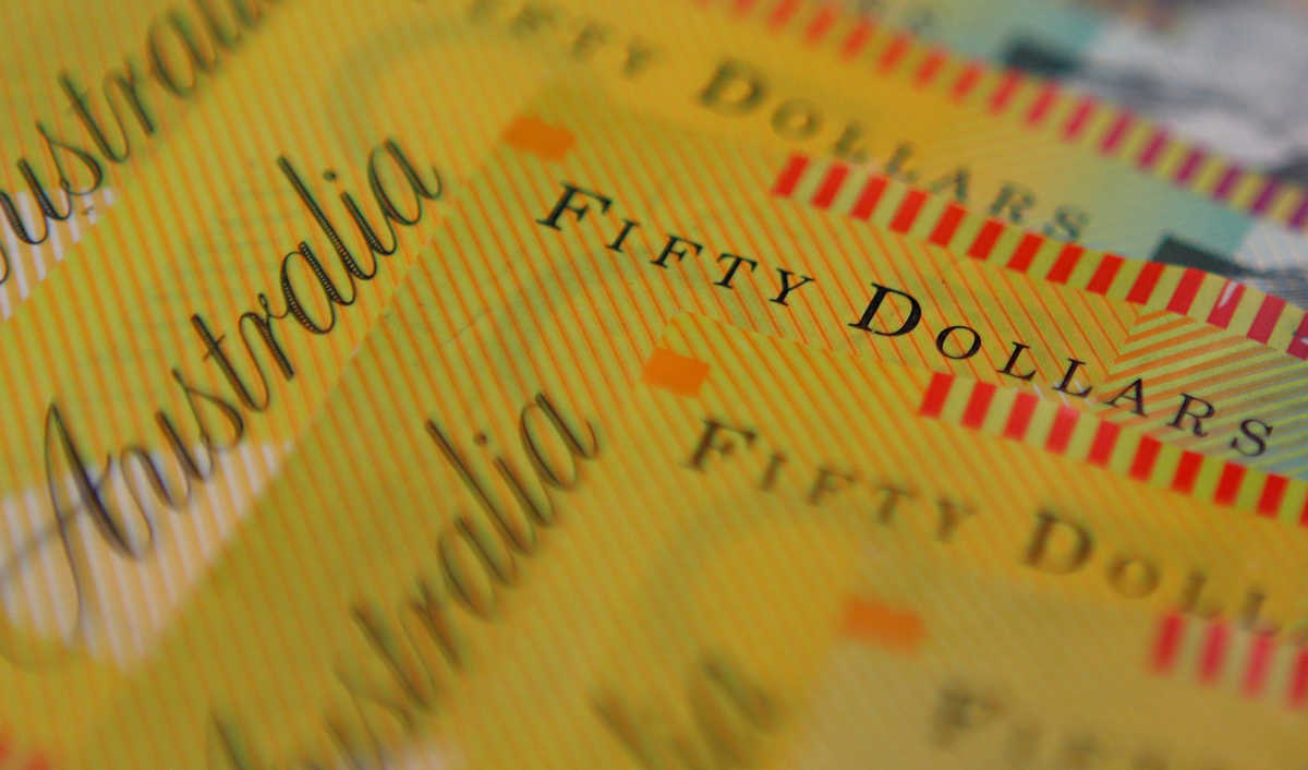 FILE PHOTO: Australian dollars are seen in an illustration photo February 8, 2018. REUTERS