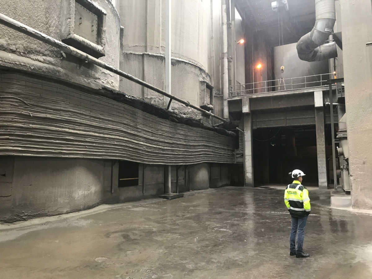FILE PHOTO: Norway's biggest cement factory, Norcem, in Brevik, Norway August 9, 2017. REUTERS