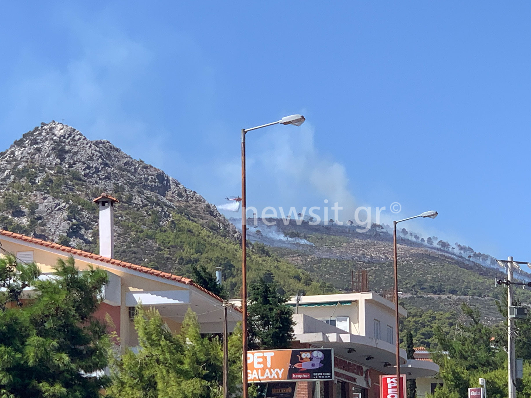 Μάχη με τις φλόγες στη Νέα Μάκρη! Που έχει διακοπεί η κυκλοφορία (pics, video)