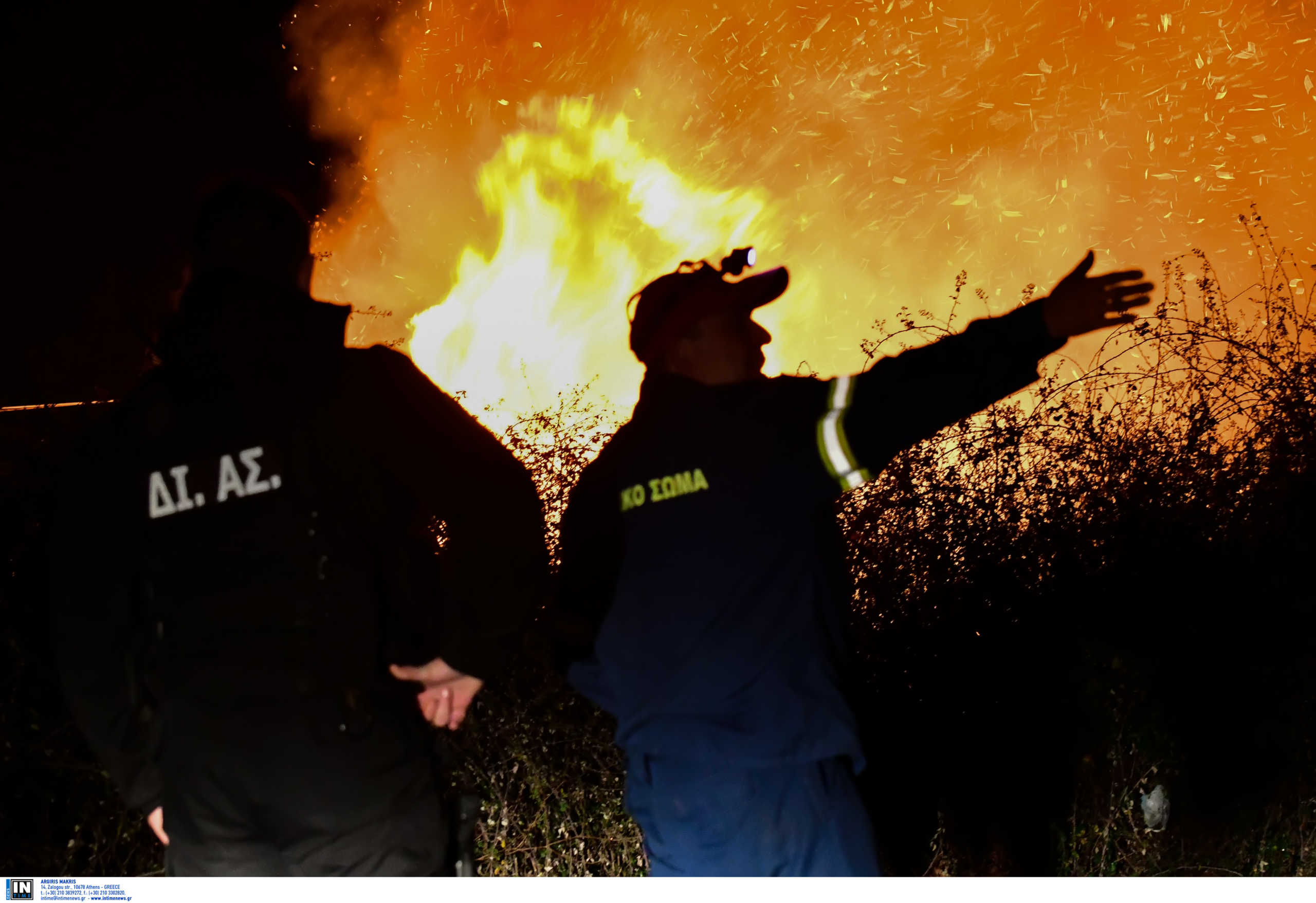 Ηράκλειο: Μεγάλη φωτιά στο Γεράκι