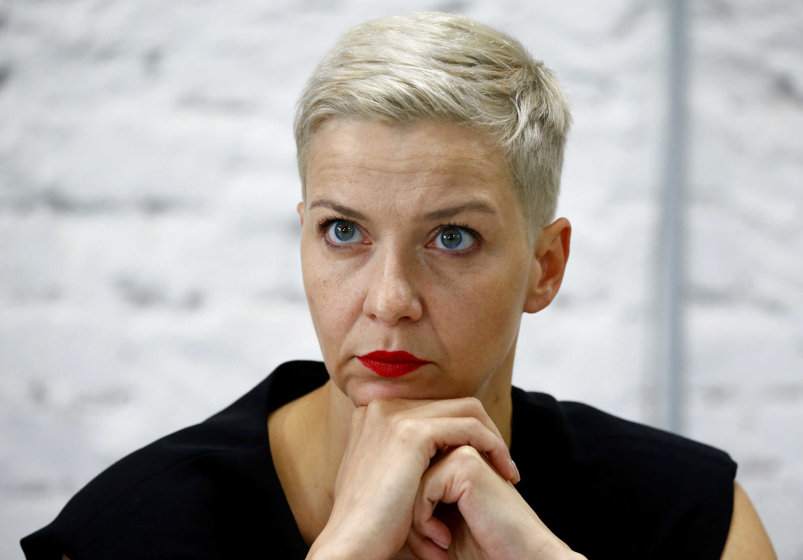 FILE PHOTO: Politician and representative of the Coordination Council for members of the Belarusian opposition Maria Kolesnikova attends a news conference in Minsk, Belarus August 24, 2020. REUTERS