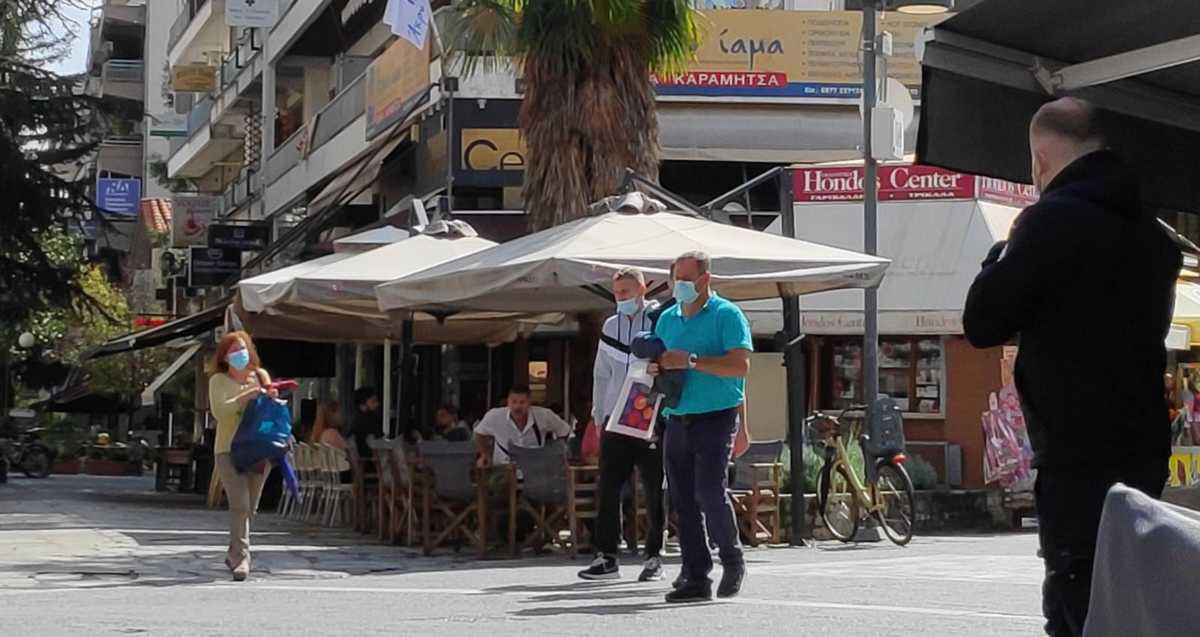 Κορονοϊός: Πρώτο Σαββατοκύριακο με μάσκες στα Τρίκαλα