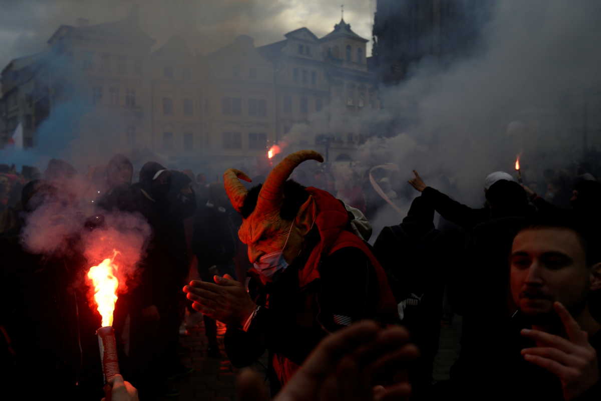 Τσεχία διαδηλωτές