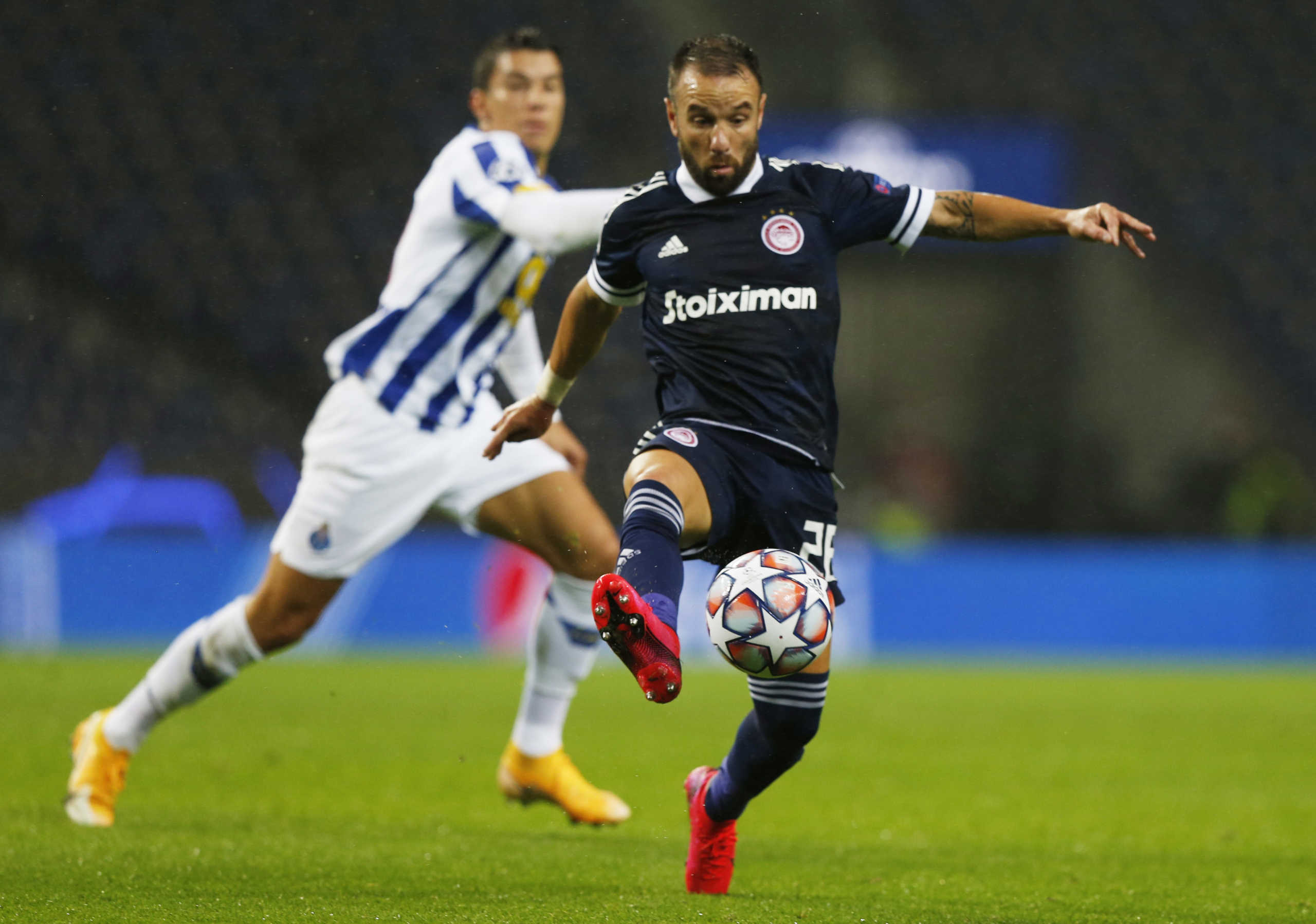 Soccer Football - Champions League - Group C - FC Porto v Olympiacos - Estadio do Dragao, Porto, Portugal - October 27, 2020  Olympiacos' Mathieu Valbuena in action  REUTERS