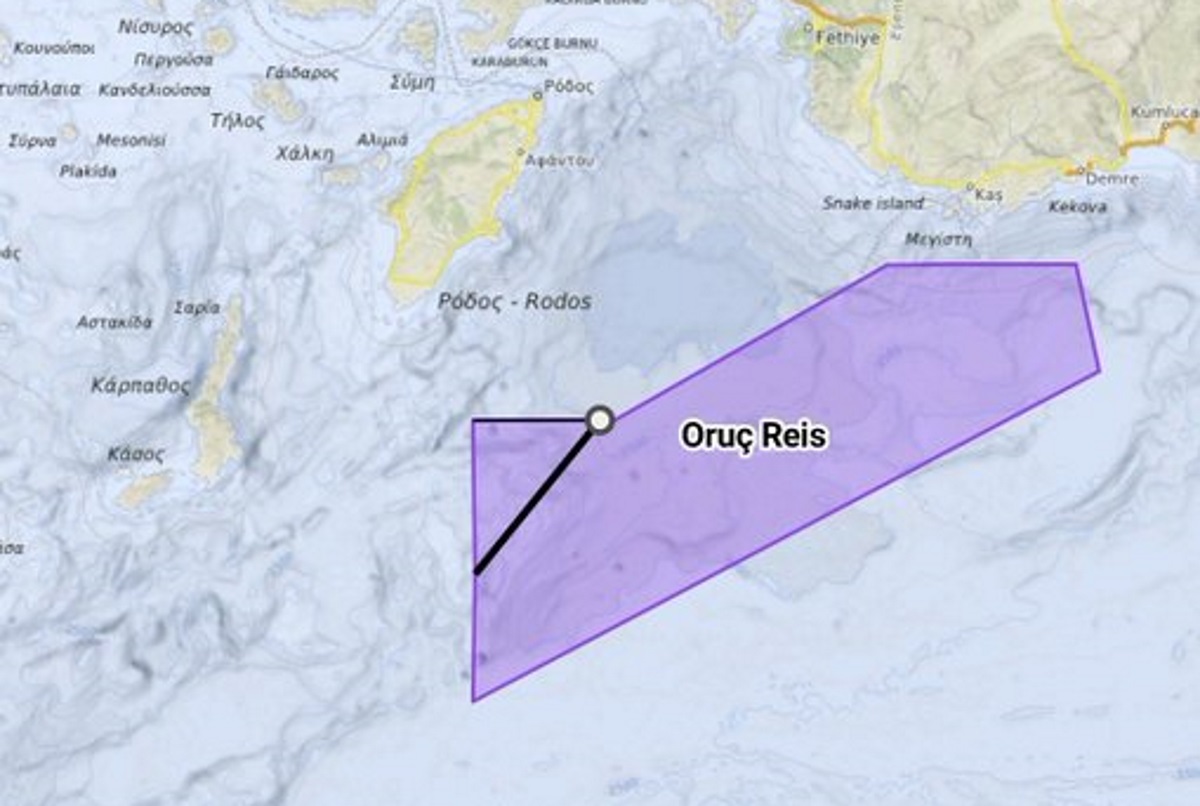 Το Oruc Reis μπήκε στην περιοχή της παράνομης NAVTEX!  