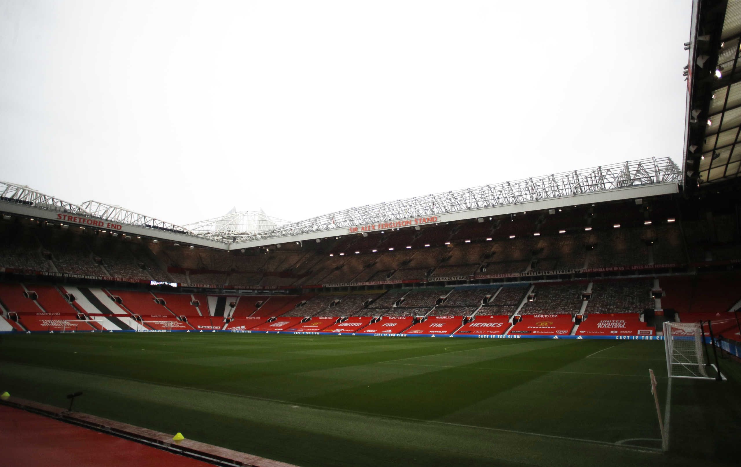 Soccer Football - Premier League - Manchester United v Chelsea - Old Trafford, Manchester, Britain - October 24, 2020 General view inside the stadium before the match Pool via REUTERS