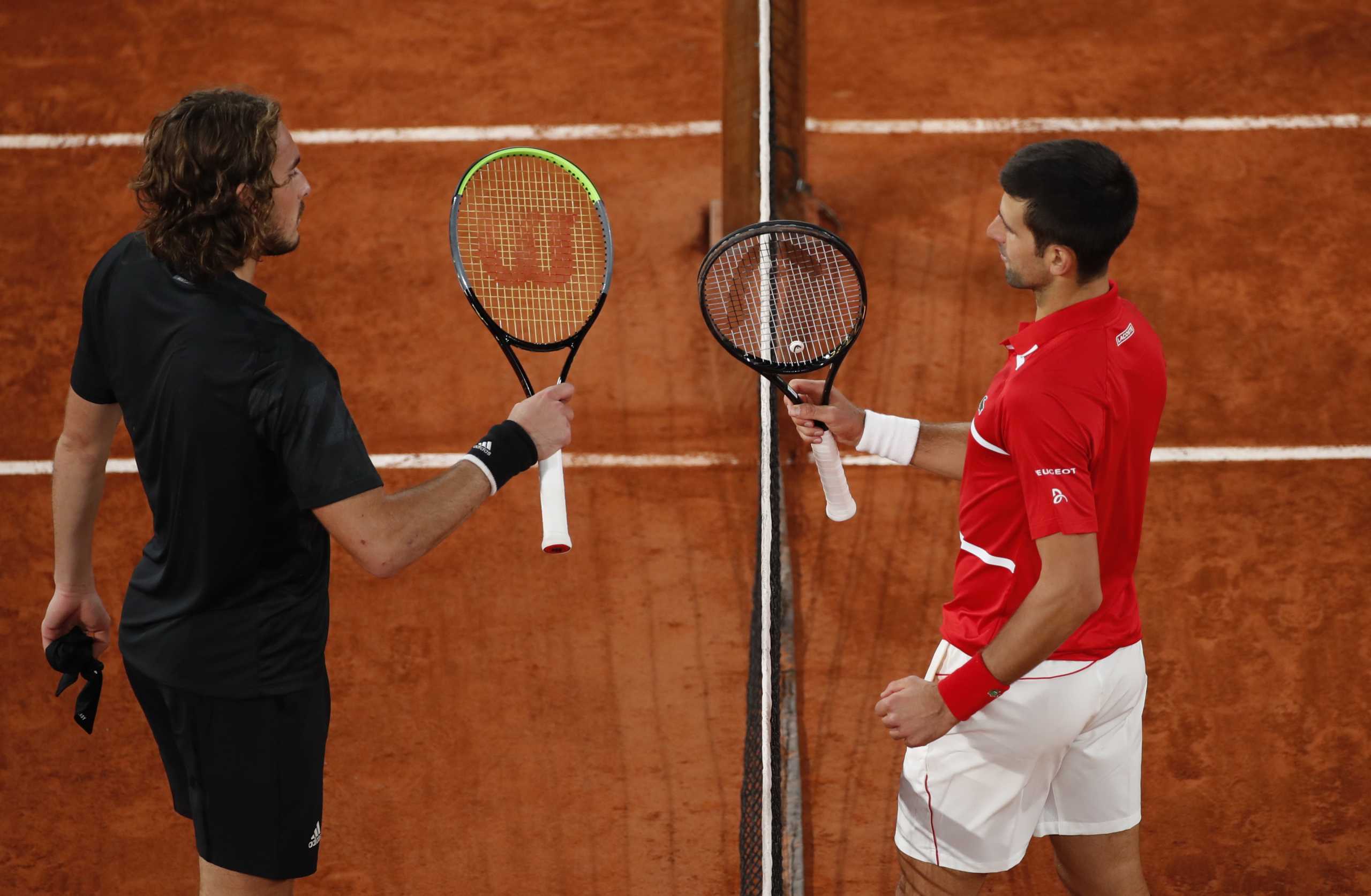 Tennis - French Open - Roland Garros, Paris, France - October 9, 2020 Serbia's Novak Djokovic  after winning his semi final match against Greece's Stefanos Tsitsipas REUTERS