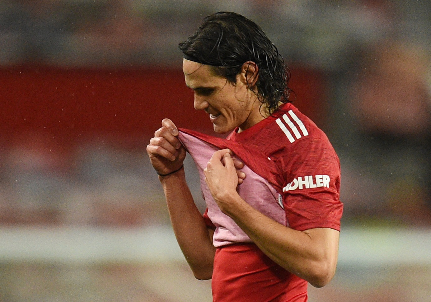Soccer Football - Premier League - Manchester United v Chelsea - Old Trafford, Manchester, Britain - October 24, 2020 Manchester United's Edinson Cavani Pool via REUTERS