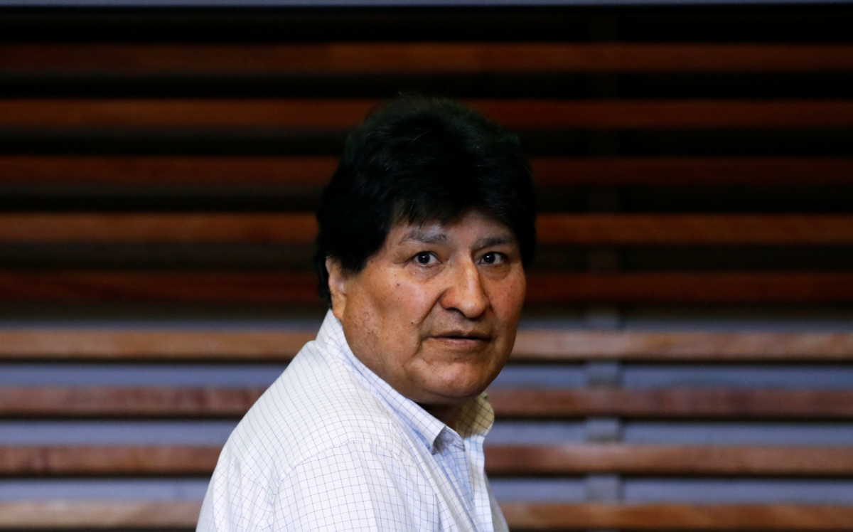 Former Bolivian President Evo Morales leaves after attending a news conference in Buenos Aires, Argentina October 22, 2020. REUTERS