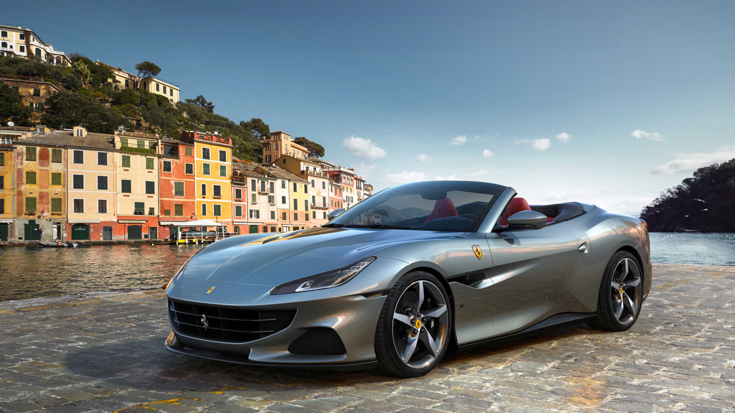 The new Ferrari Portofino M is seen in this picture released on September 16 during an all-virtual presentation due to the coronavirus disease (COVID-19) outbreak, Italy, September 16, 2020. Ferrari