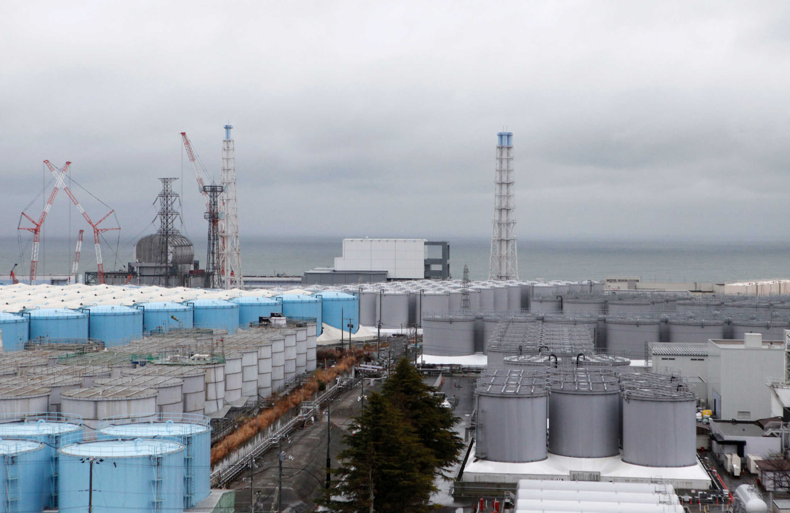 FILE PHOTO: Storage tanks for radioactive water are seen at Tokyo Electric Power Co's (TEPCO) tsunami-crippled Fukushima Daiichi nuclear power plant in Okuma town, Fukushima prefecture, Japan January 15, 2020.  REUTERS