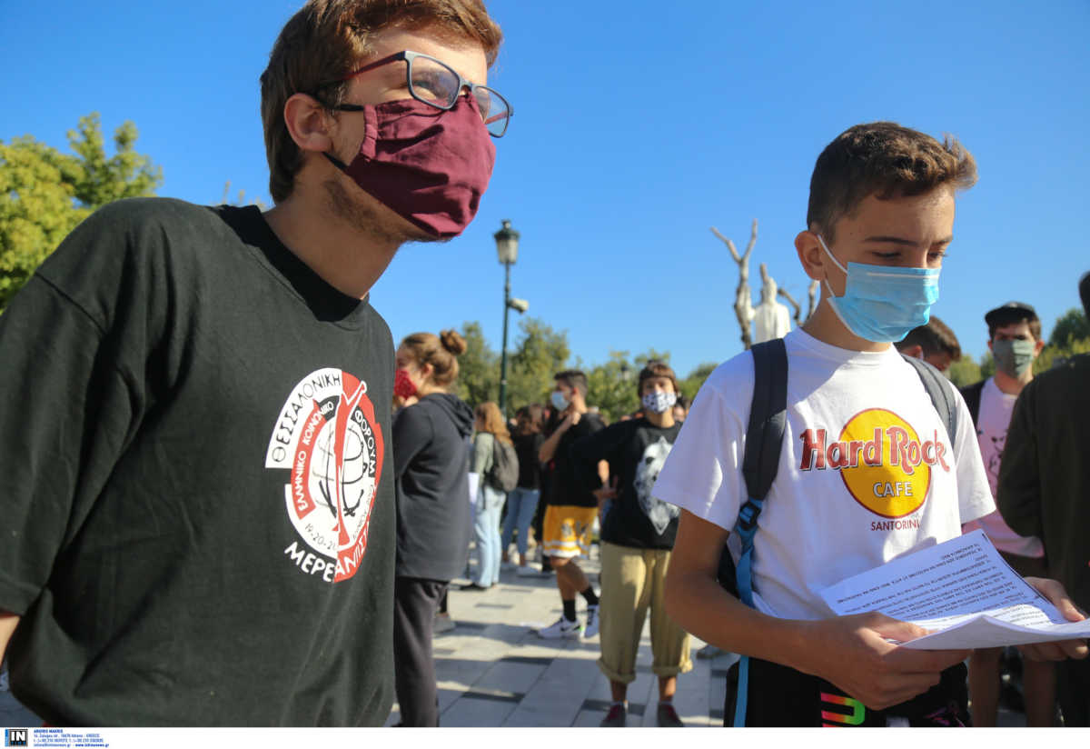 Η μάσκα μαθητή στο συλλαλητήριο που έκλεψε τις εντυπώσεις (pics)