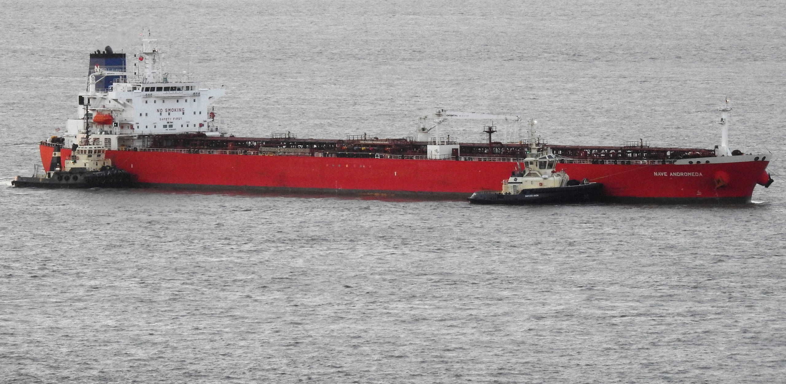 Nave Andromeda is seen in Portishead, Britain in this undated picture obtained from social media. Huw Gibby