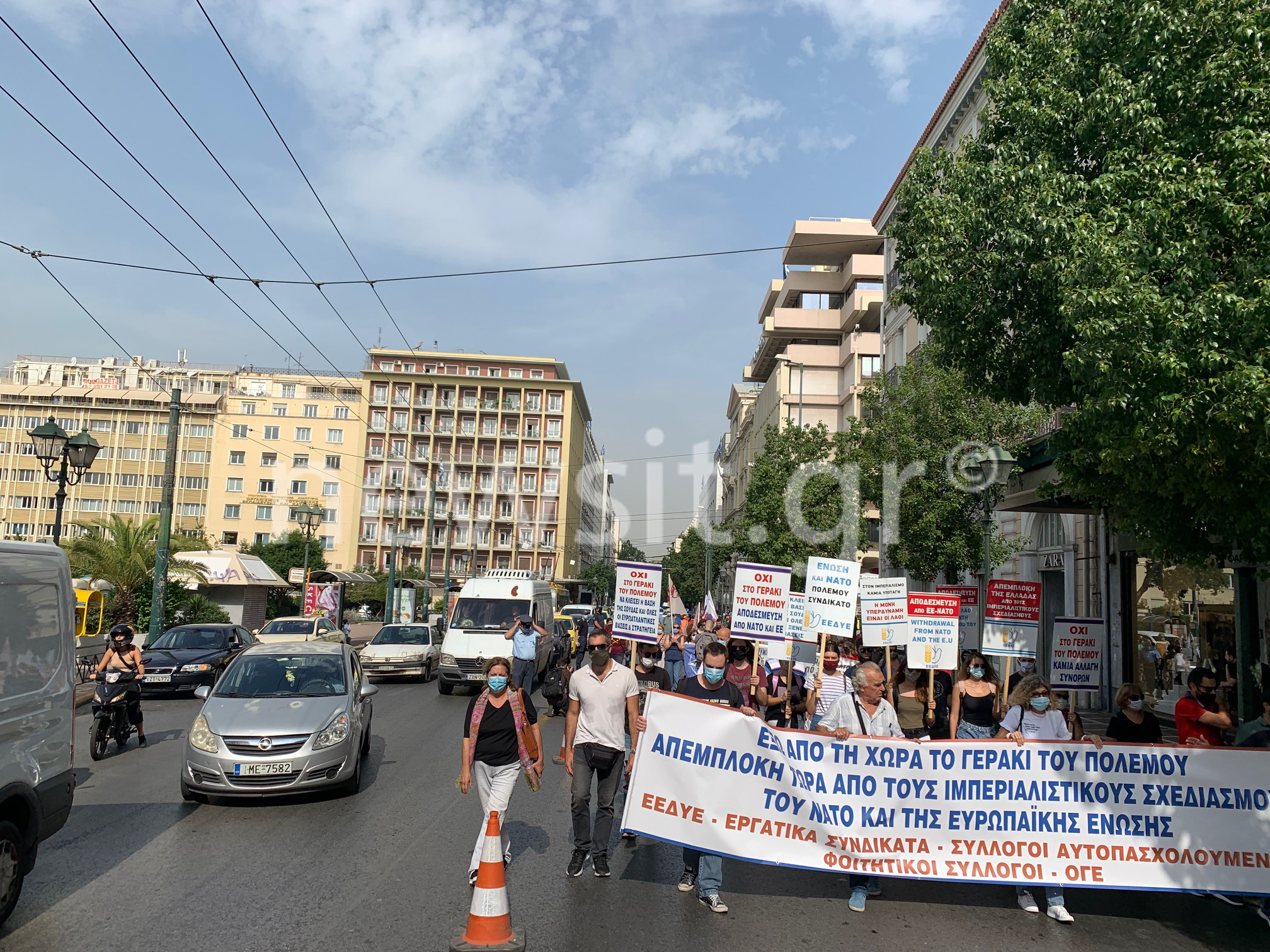 Συγκέντρωση του ΠΑΜΕ για την επίσκεψη Στόλτενμπεργκ στο κέντρο (pics)