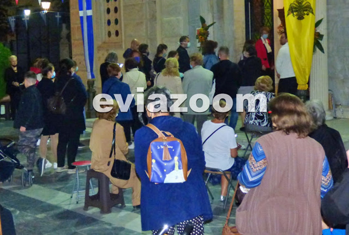 Χαλκίδα: Ουρές πιστών στο ναό του Αγίου Δημητρίου (video)