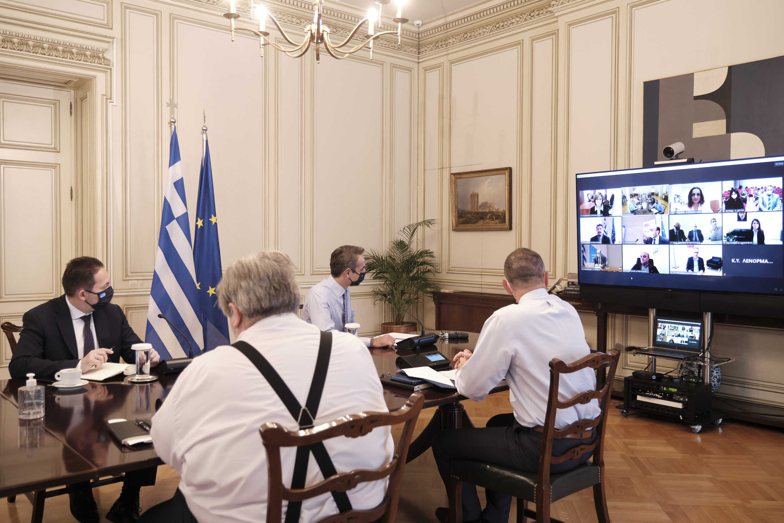 σύσκεψη στο Μέγαρο Μαξίμου υπό τον Κυριάκο Μητσοτάκη