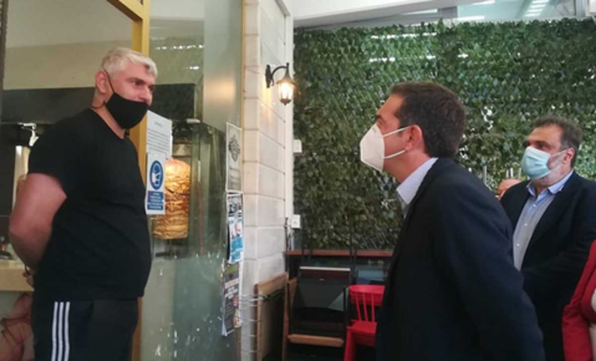 Ο Αλέξης Τσίπρας από επίσκεψη στην Κοζάνη