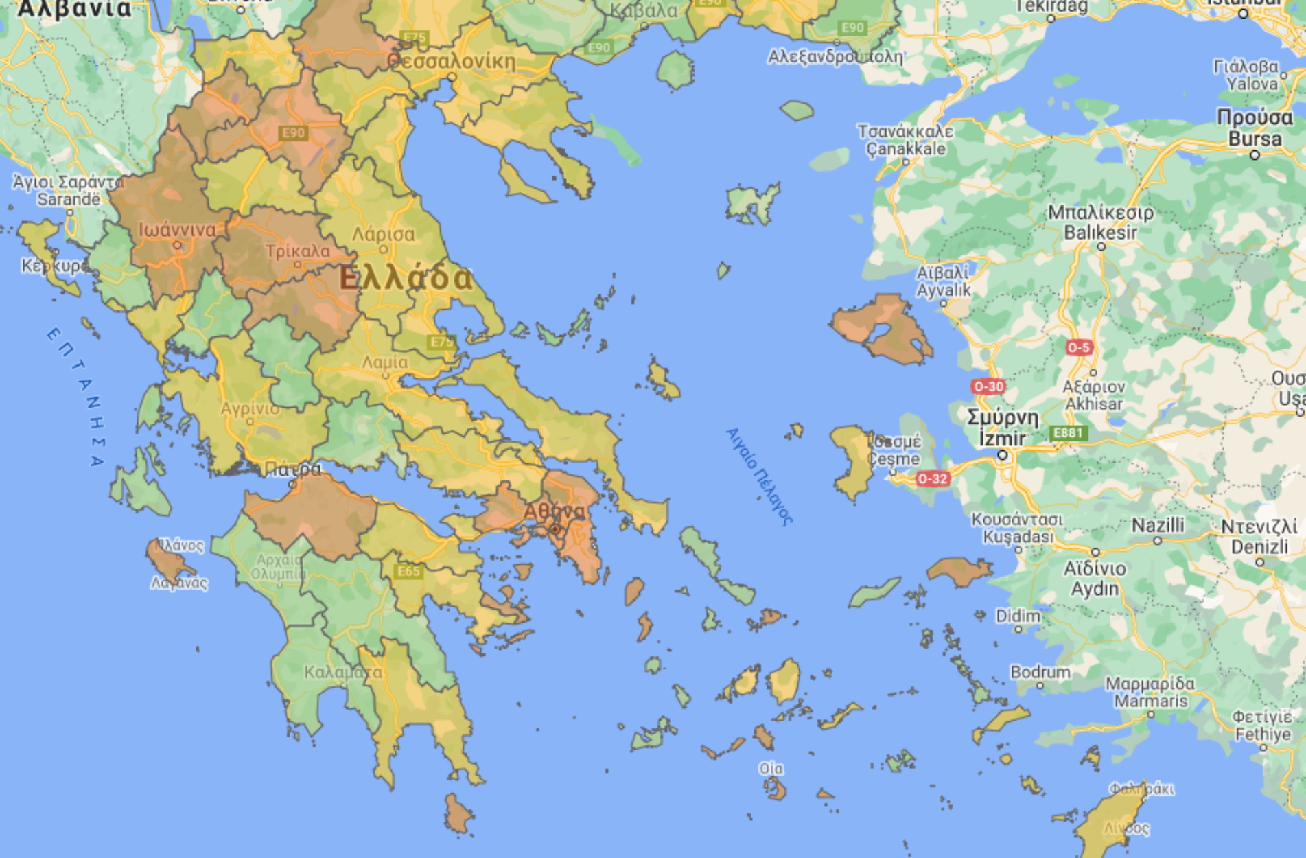 Κορονοϊός: Δείτε σε χάρτη στο covid.gov.gr ποια μέτρα ισχύουν στην περιοχή σας