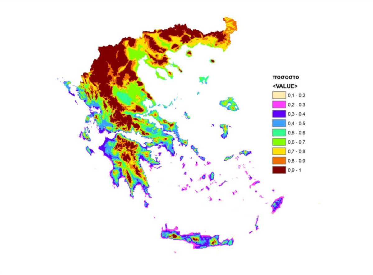 χάρτης για επίδομα πετρελαίου θέρμανσης