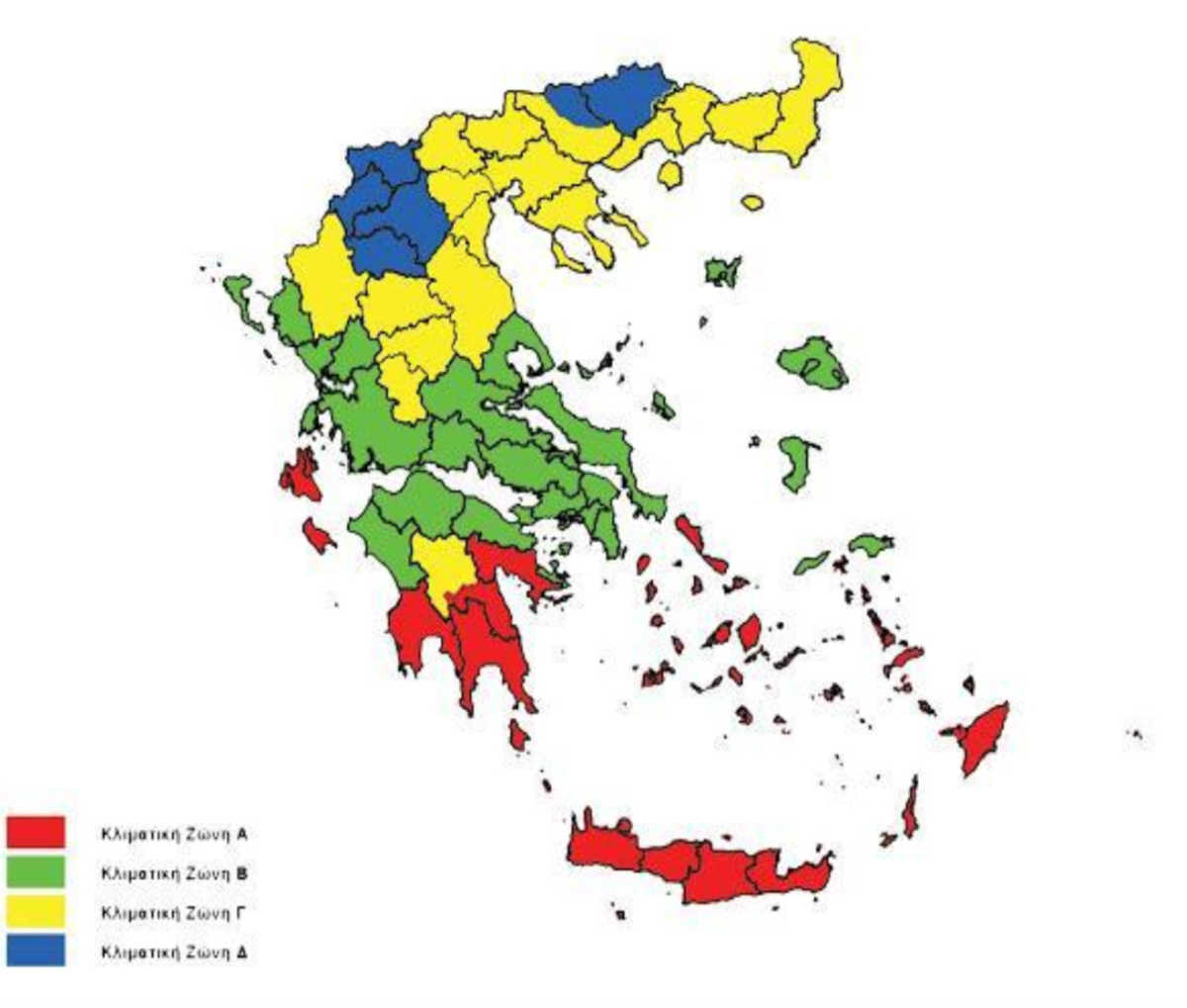 χάρτης για επίδομα πετρελαίου θέρμανσης