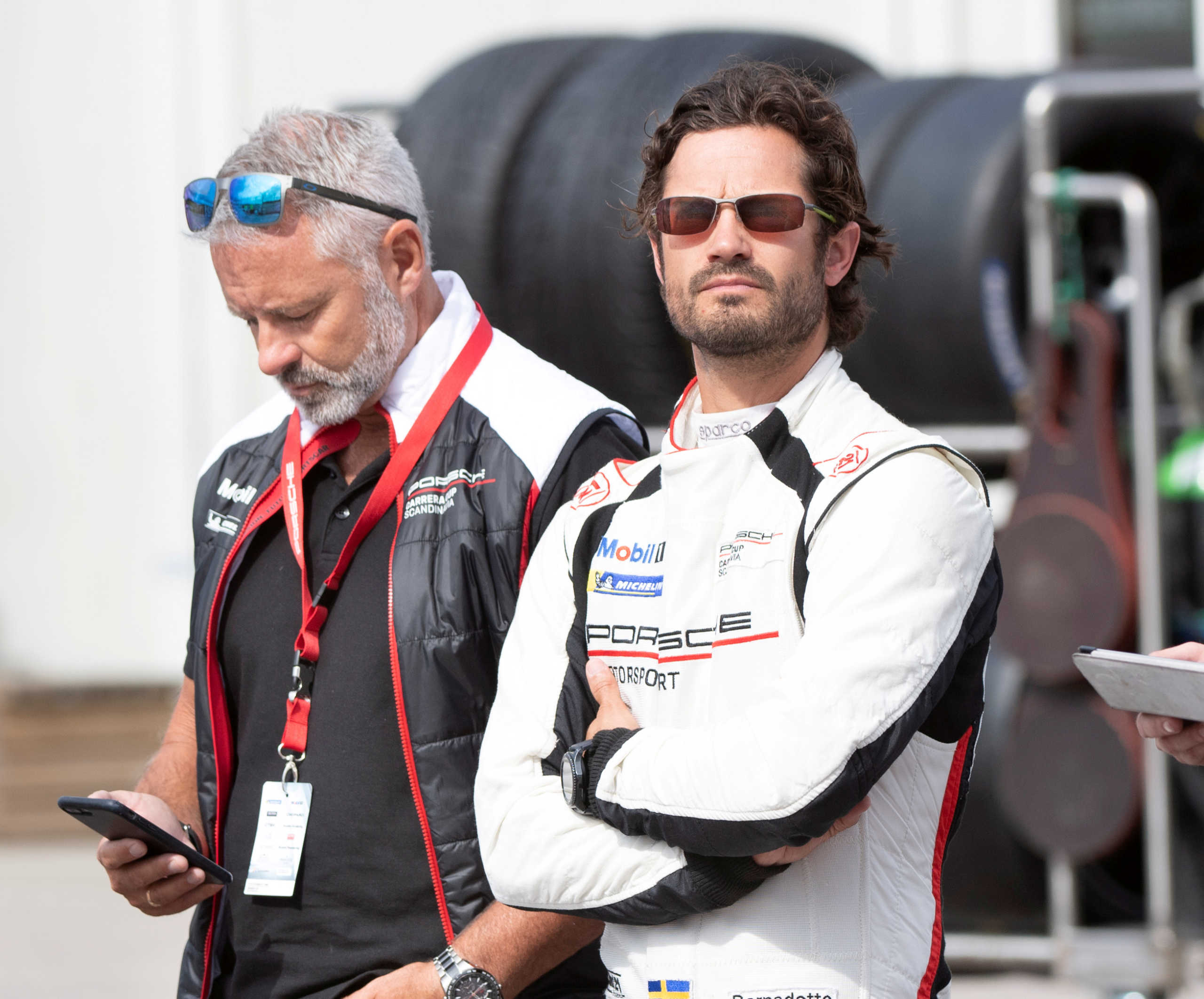 FILE PHOTO: Sweden's Prince Carl Philip gets ready for the start of Gellerasen race in Karlskoga, Sweden, August 18, 2019. TT News Agency