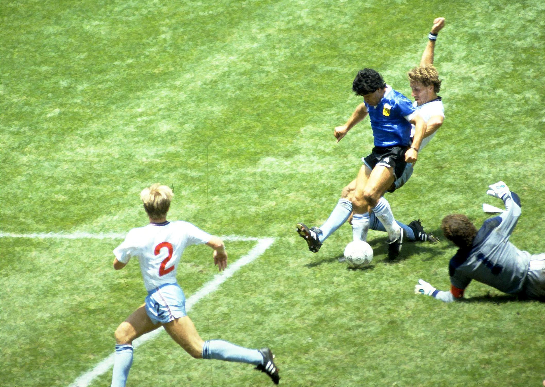 FILE PHOTO: Football - 1986 FIFA World Cup - Quarter Final - England v  Argentina - Azteca Stadium, Mexico City - 22