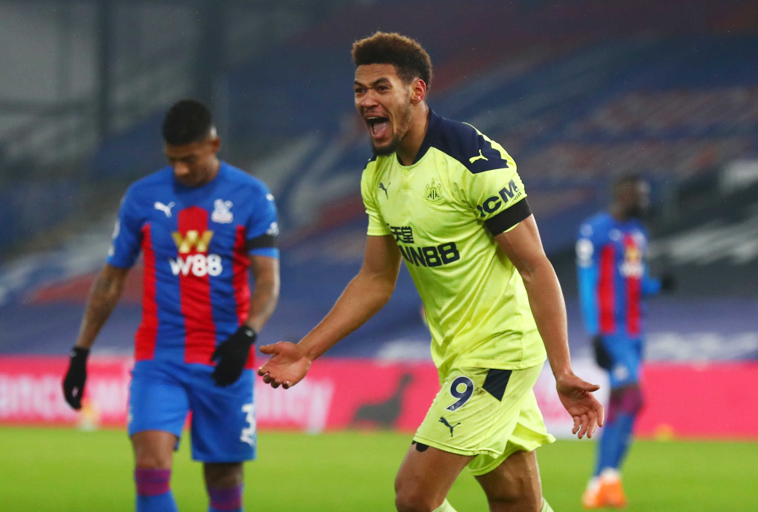 Soccer Football - Premier League - Crystal Palace v Newcastle United - Selhurst Park, London, Britain - November 27, 2020 Newcastle United's Joelinton celebrates scoring their second goal Pool via REUTERS