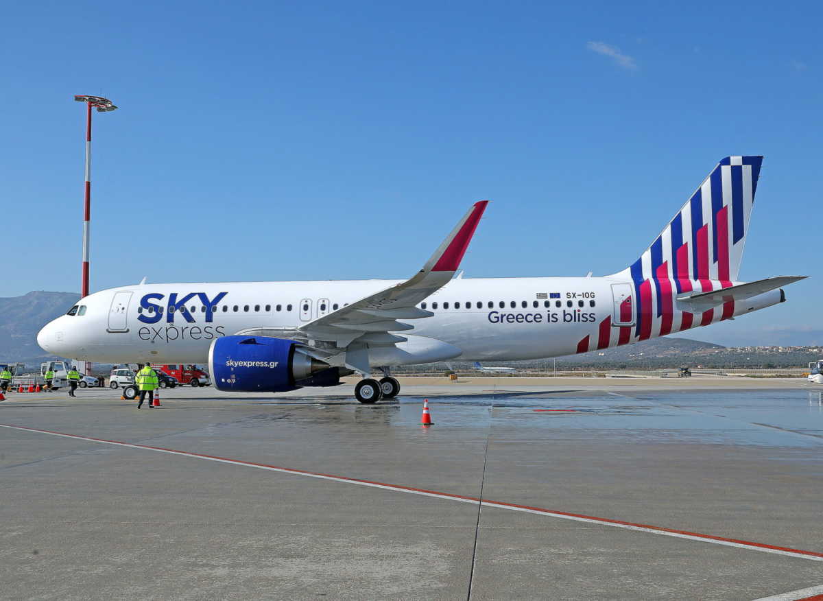 SKY express: Παρέλαβε το πρώτο από τα 6 καινούργια AirbusA320neo – Στις 14/12 το πρώτο δρομολόγιο