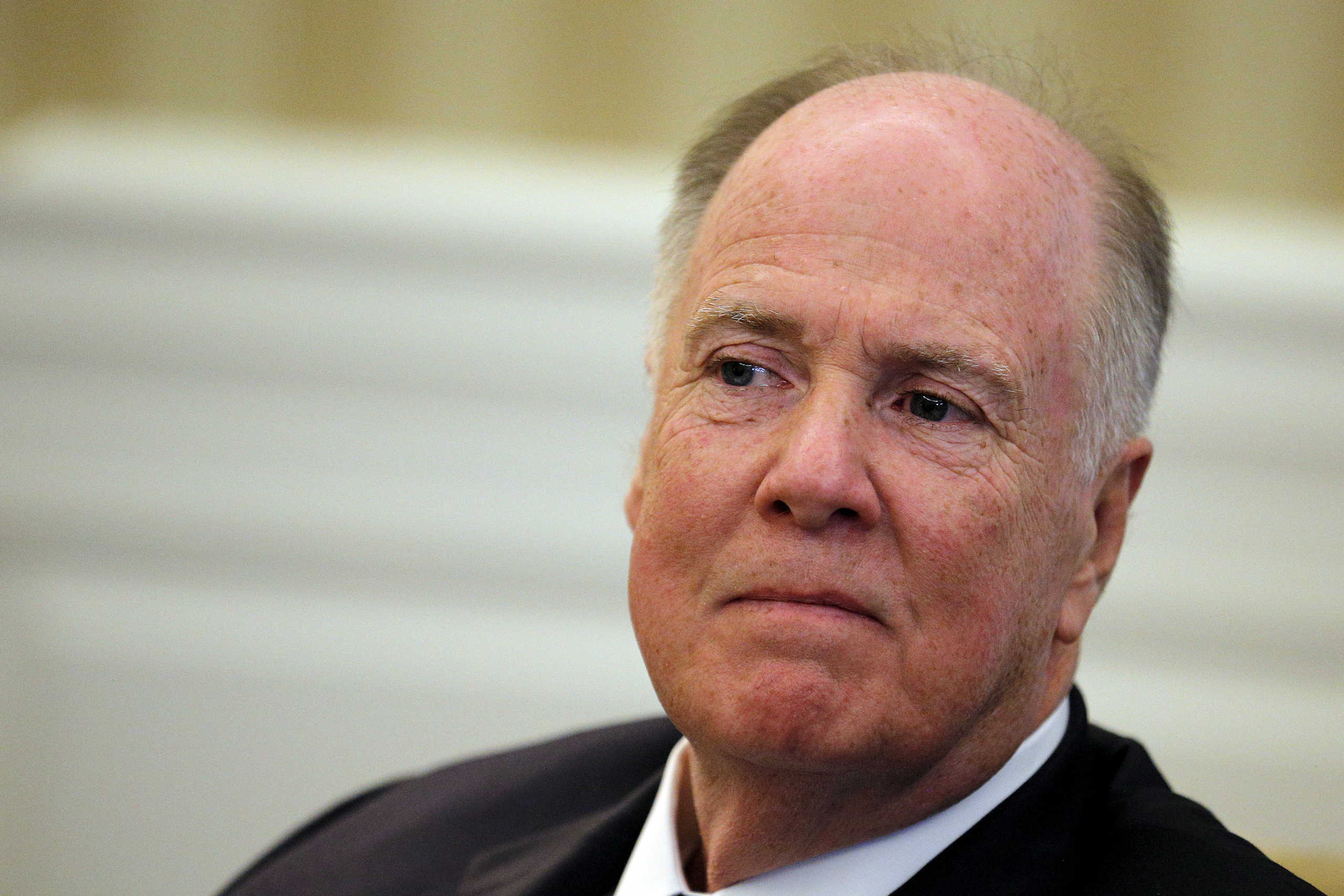 FILE PHOTO: Former National Security Advisor Tom Donilon attends a meeting with U.S. President Barack Obama (not pictured) at the White House in Washington February 17, 2016. REUTERS