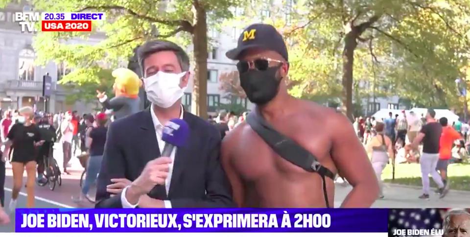 Αμερικανικές εκλογές: Αυτός είναι ο γυμνόστηθος άντρας της «ομελέτας με τυρί» που έγινε viral (vids)