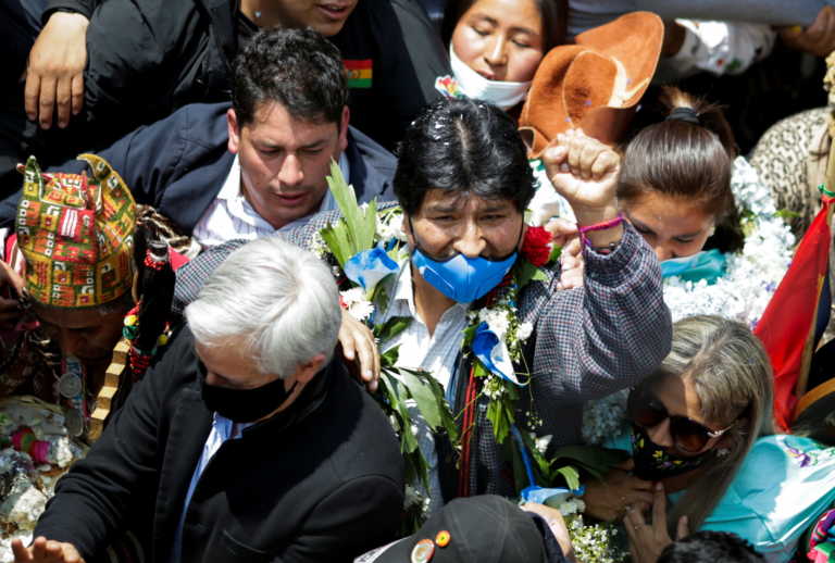 Ο Έβο Μοράλες επέστρεψε και πάλι στη Βολιβία