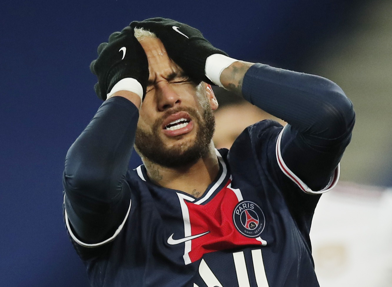 Soccer Football - Ligue 1 - Paris St Germain v Bordeaux - Parc des Princes, Paris, France - November 28, 2020 Paris St Germain's Neymar reacts REUTERS