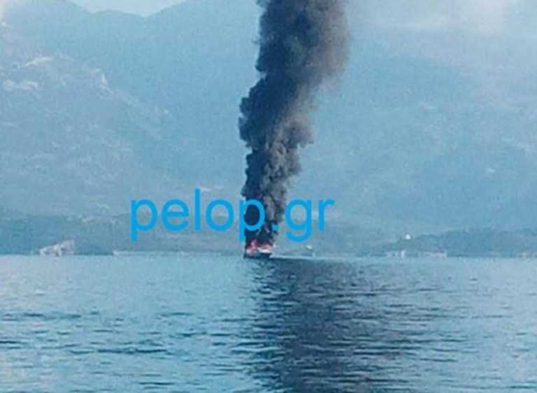 Αχαϊα: Πανικός σε θαλαμηγό από μεγάλη φωτιά! Εφιαλτικές στιγμές για δύο άτομα που βρίσκονταν μέσα