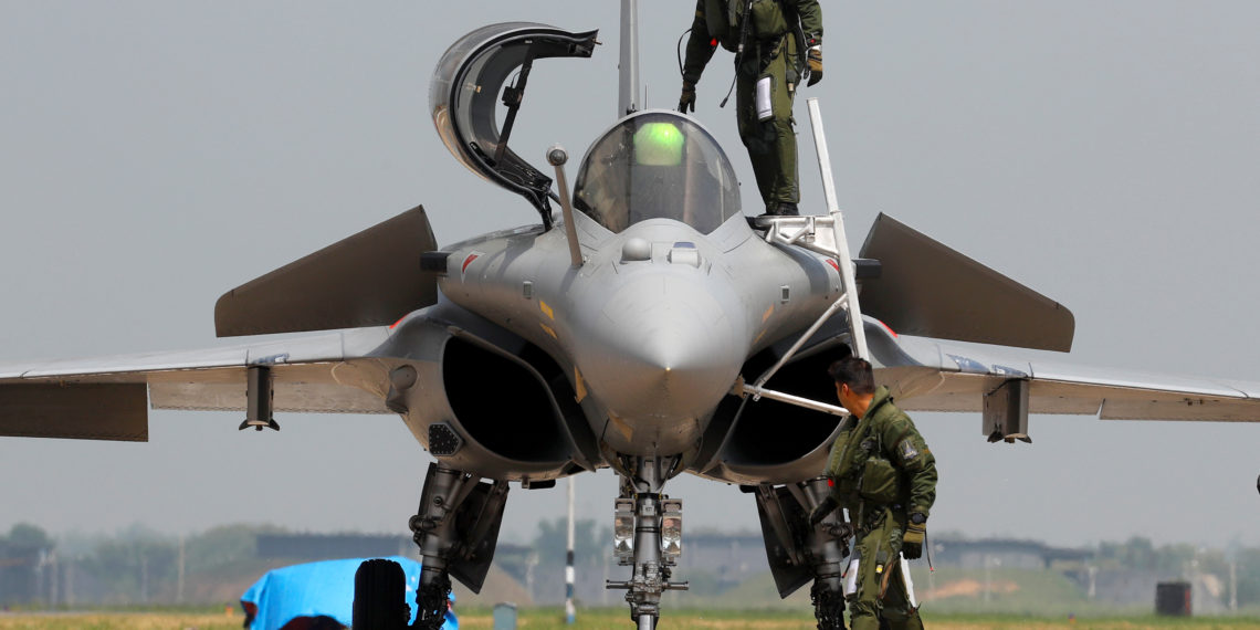 An Indian Air Force pilot gets out of a Rafale fighter jet during its induction ceremony at an air force station in Ambala, India, September 10, 2020. REUTERS