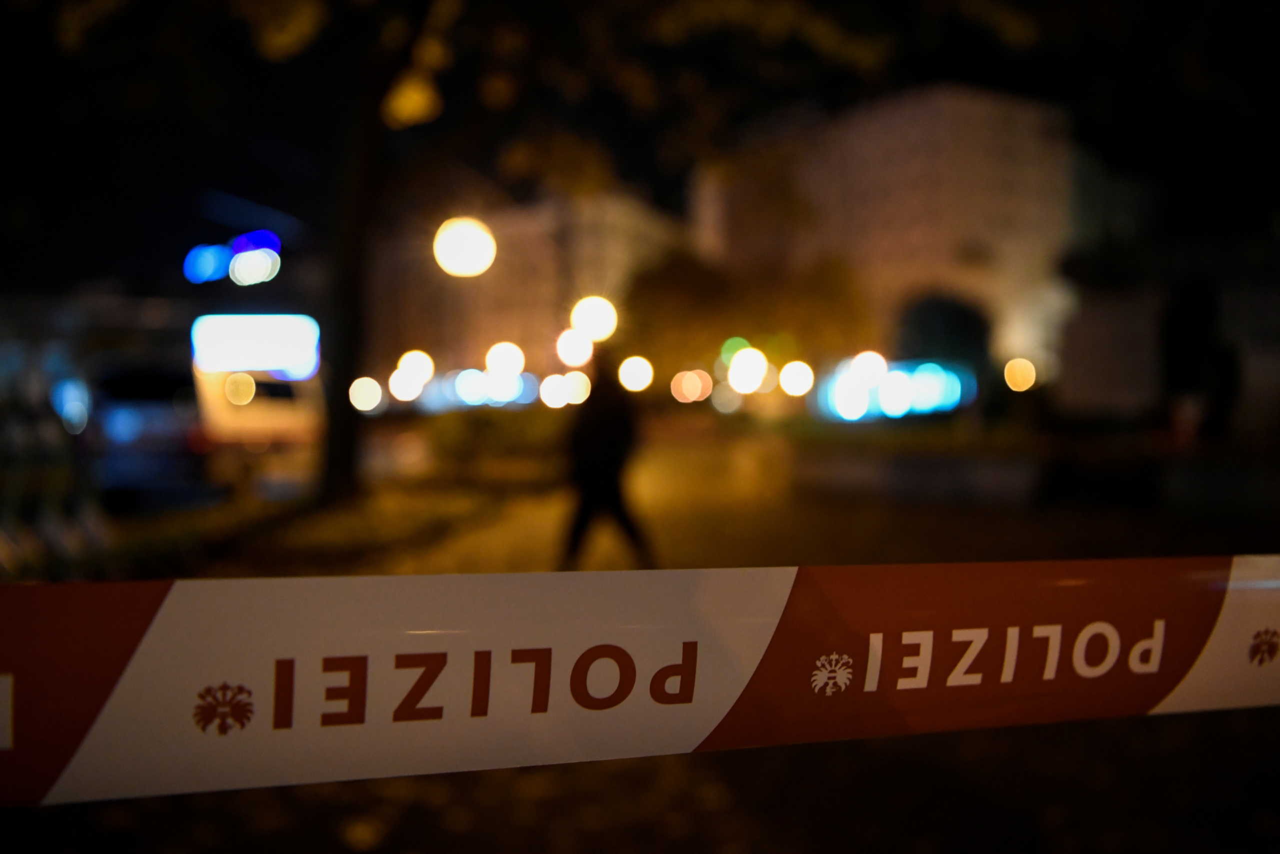 An area secured by police officers is seen after exchanges of gunfire in Vienna, Austria November 3, 2020. REUTERS