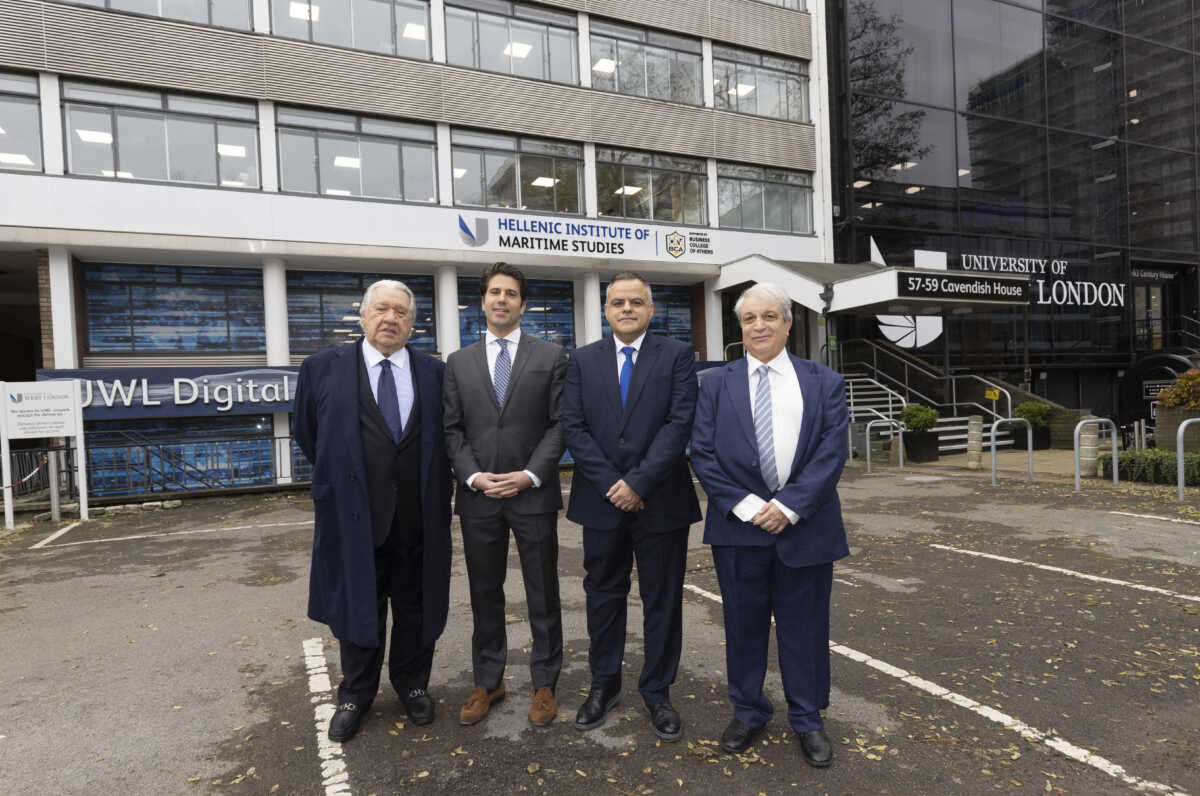 UWL and BCA launch the Hellenic Institute of Maritime Studies in Ealing today.