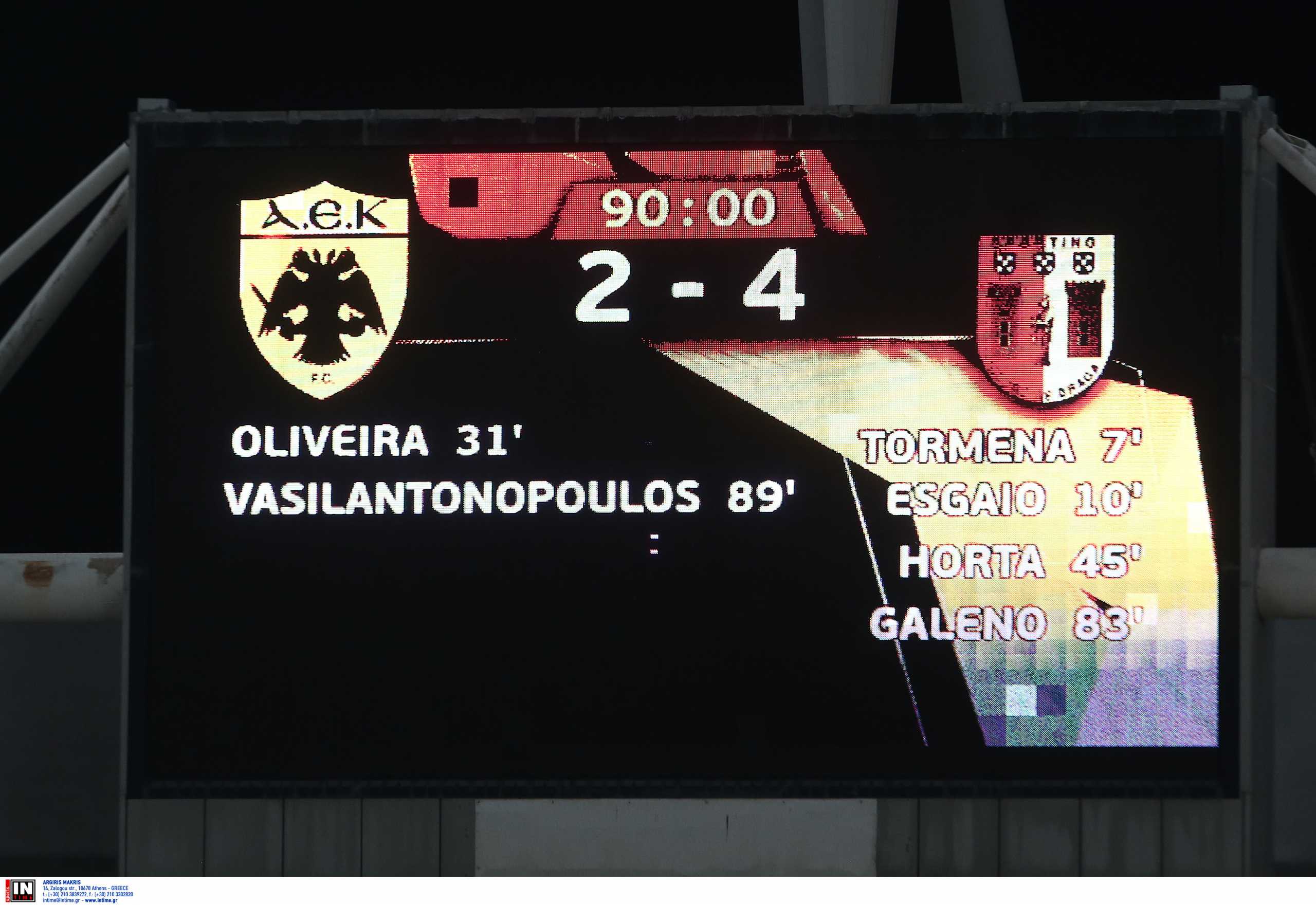 ΑΕΚ: 5η χειρότερη άμυνα στο Europa League