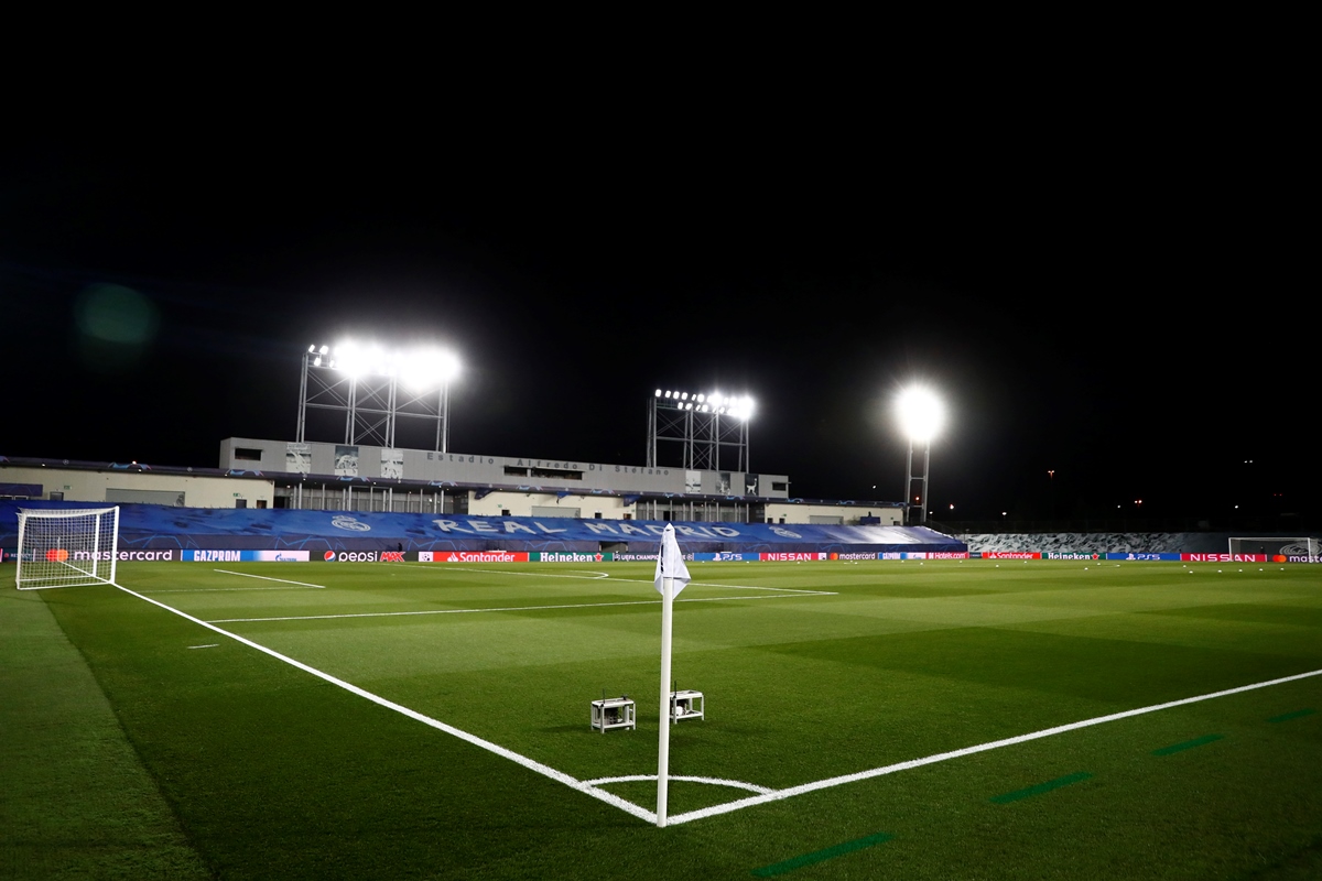 Soccer Football - Champions League - Group B - Real Madrid v Borussia Moenchengladbach - Estadio Alfredo Di Stefano, Madrid, Spain - December 9, 2020 General view inside the stadium before the match REUTERS