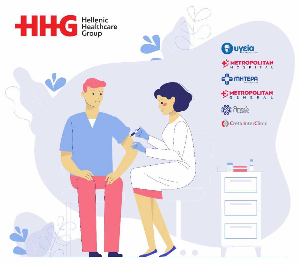 Ο Όμιλος HHG συνδράμει στο Εθνικό Σχέδιο για την εμβολιαστική κάλυψη του πληθυσμού για τη νόσο COVID-19