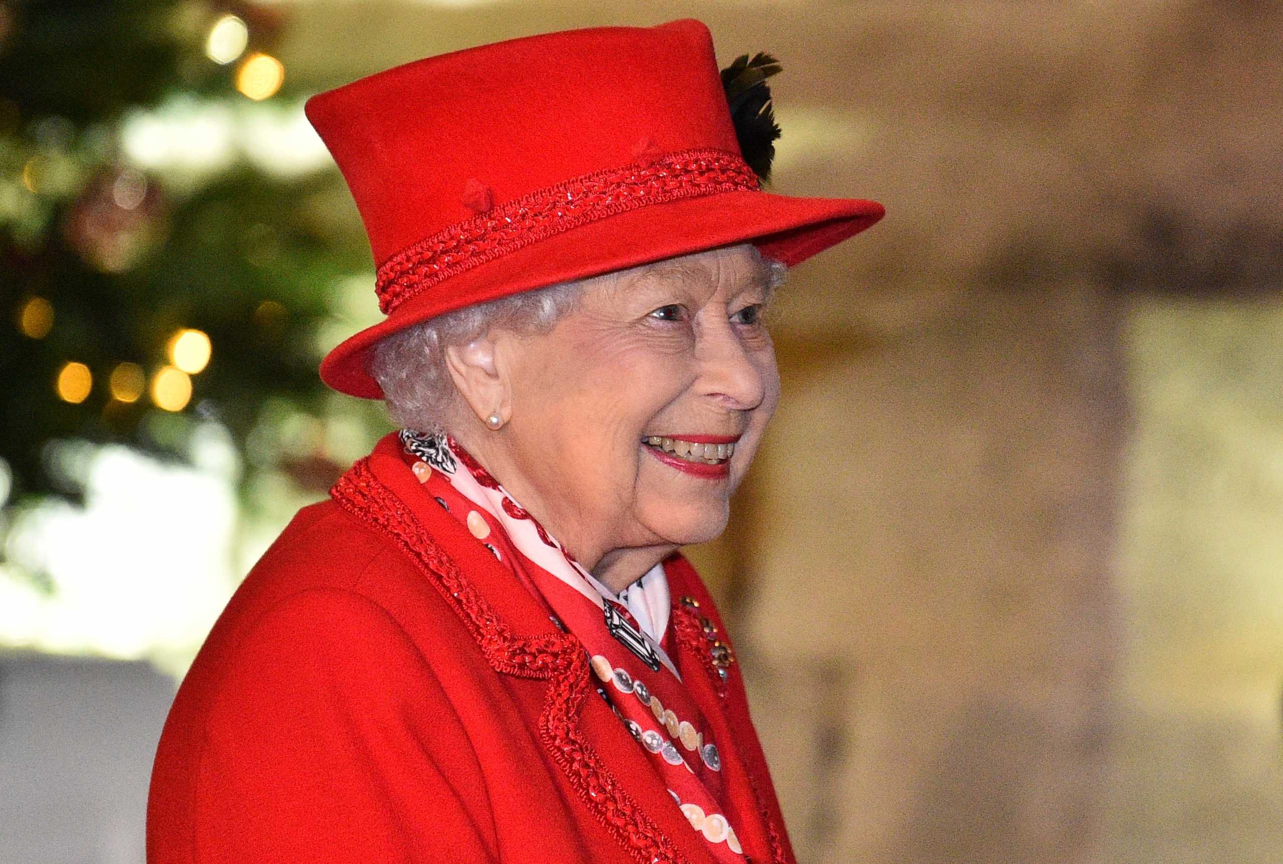 Britain's Queen Elizabeth smiles at Windsor Castle, in Windsor, Britain December 8, 2020. Glyn KIRK