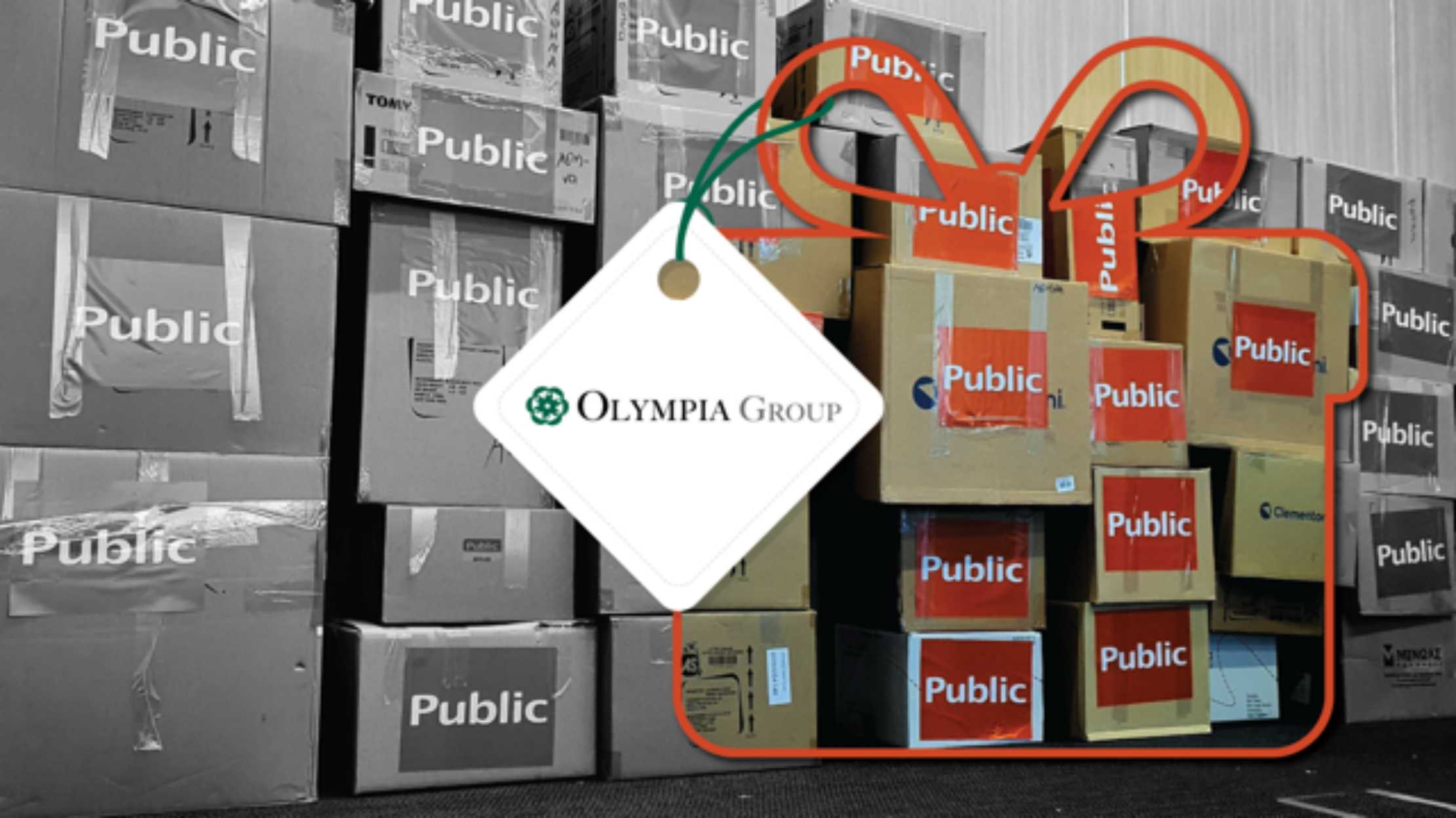 Ο Όμιλος Olympia δίπλα στα παιδιά των Κέντρων Κοινωνικής Πρόνοιας με δώρα από το Public 