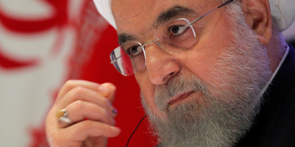 FILE PHOTO: Iranian President Hassan Rouhani speaks at a news conference on the sidelines of the United Nations General Assembly in New York, U.S., September 26, 2019. REUTERS
