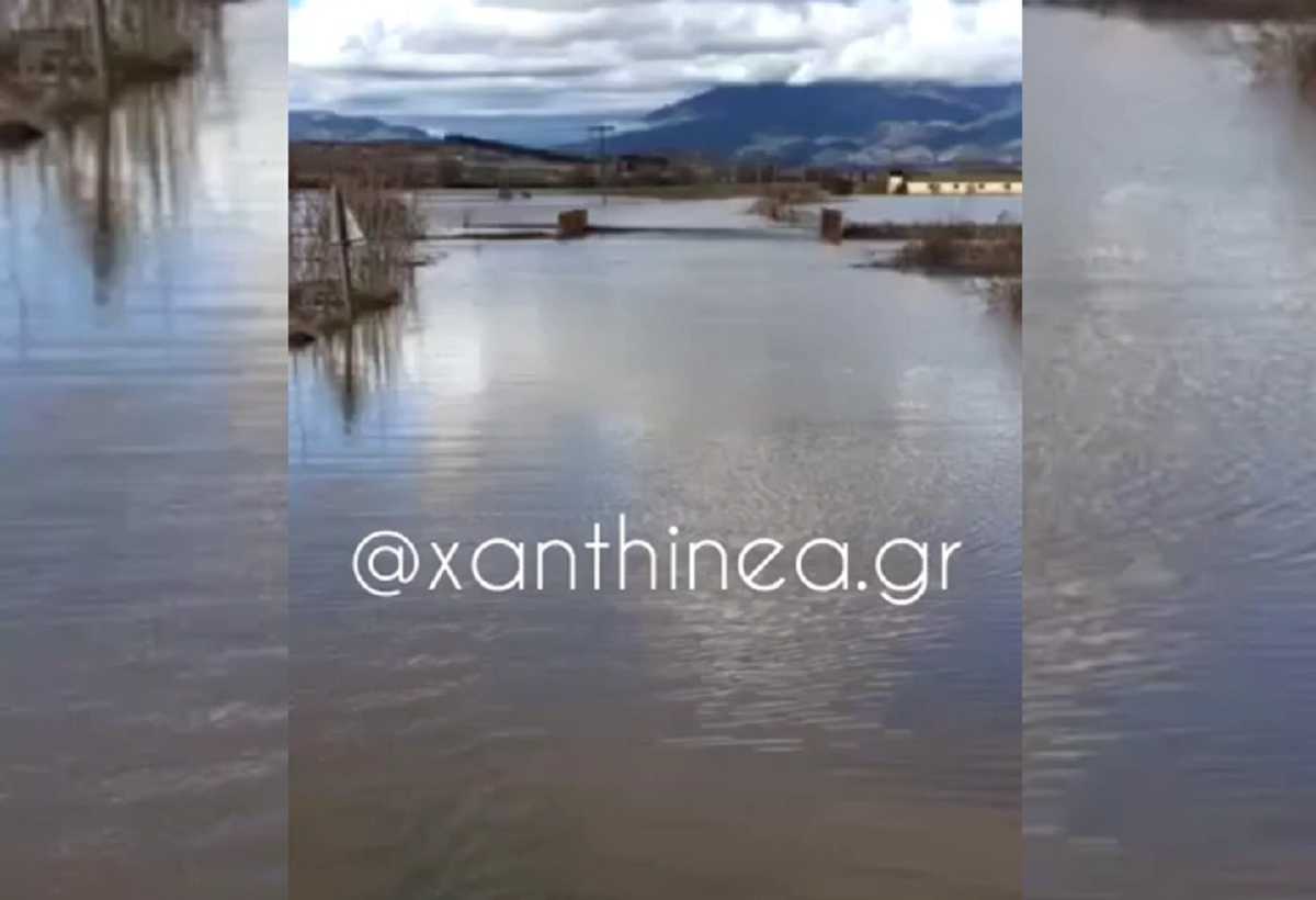 Πλημμύρισε ο κάμπος της Ξάνθης (video)