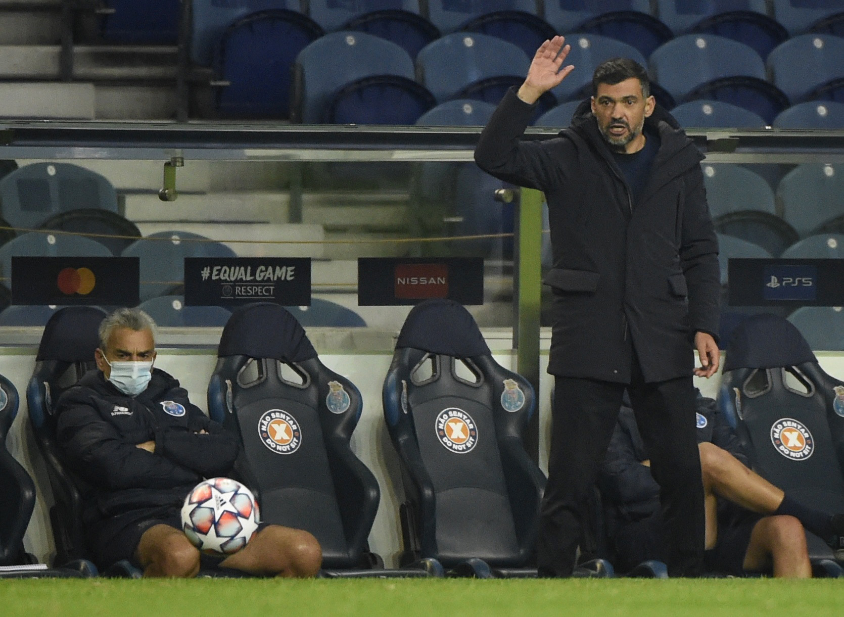 Soccer Football - Champions League - Group C - FC Porto v Manchester City - Estadio do Dragao, Porto, Portugal - December 1, 2020   FC Porto coach Sergio Conceicao Pool via REUTERS