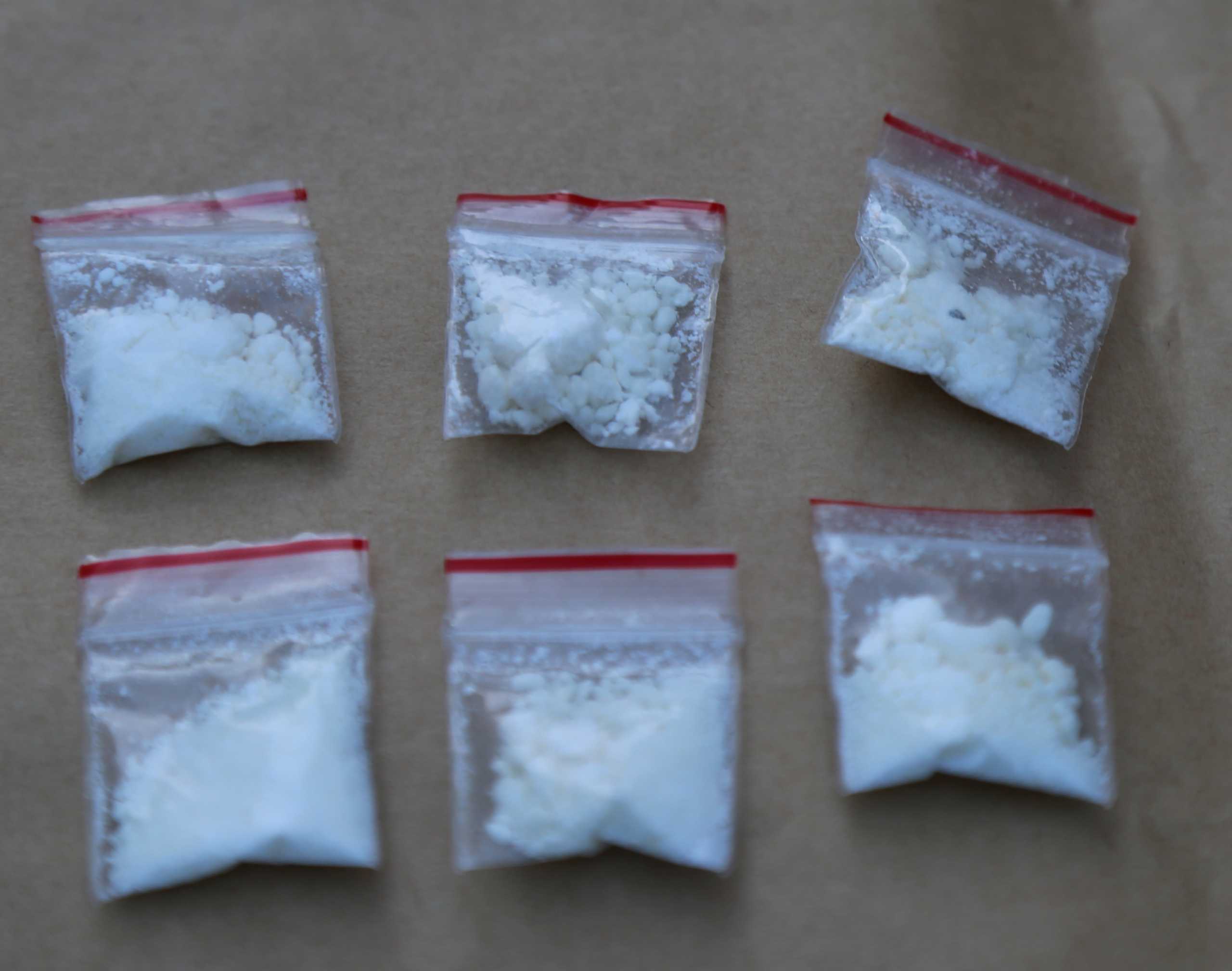 Items taken over by police during a drug bust operation that led to 137 people being charged, in Sydney, Australia, December 4, 2020. Picture taken December 4, 2020. NSW POLICE FORCE