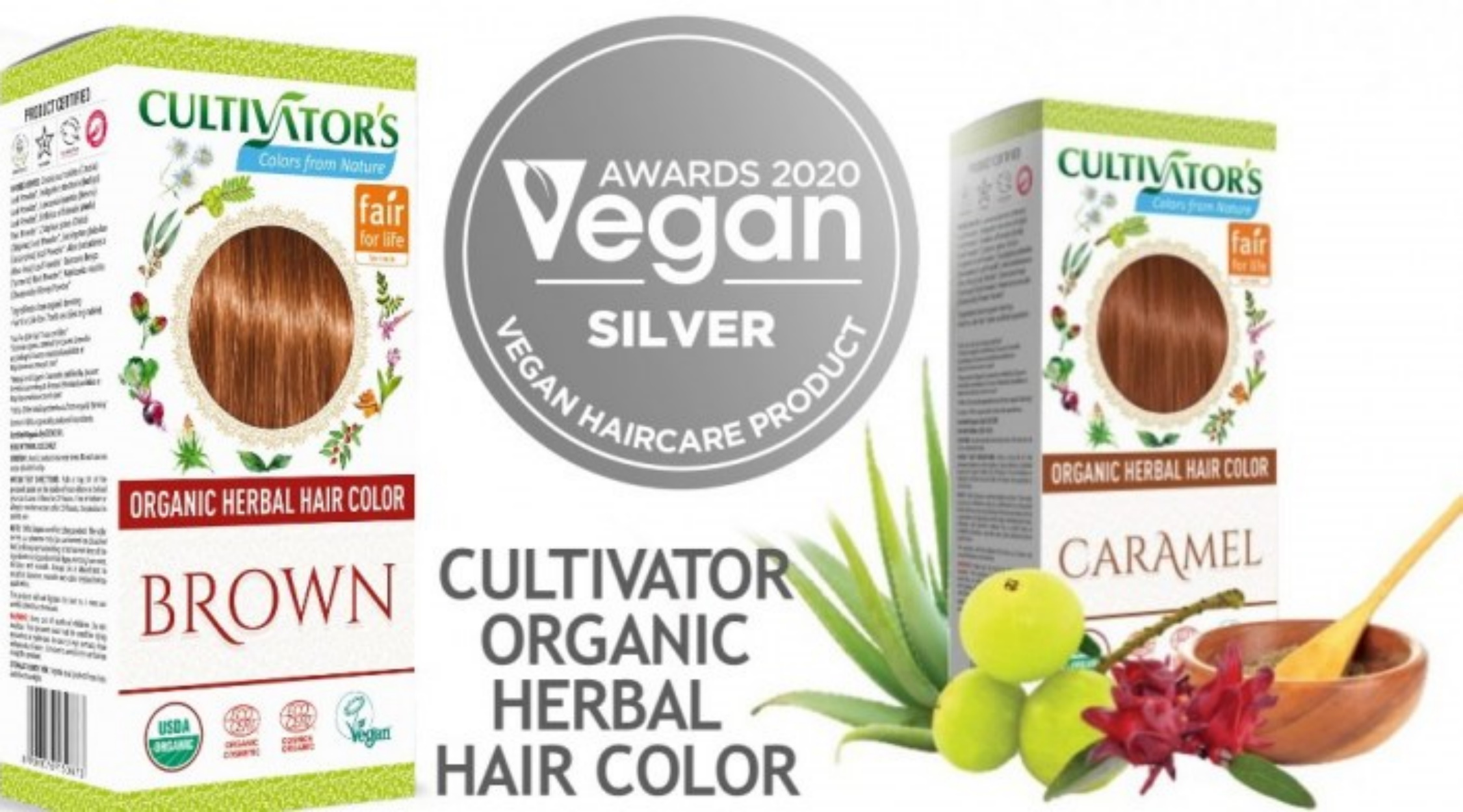 Ανακαλύψτε τις Βραβευμένες Βιολογικές Βαφές Μαλλιών 2020 με το Vegan Silver Award!