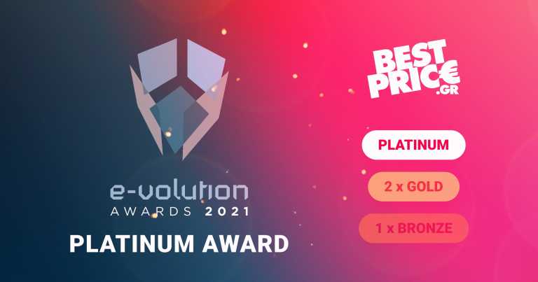 Platinum διάκριση για το BestPrice.gr στα E-volution Awards 2021