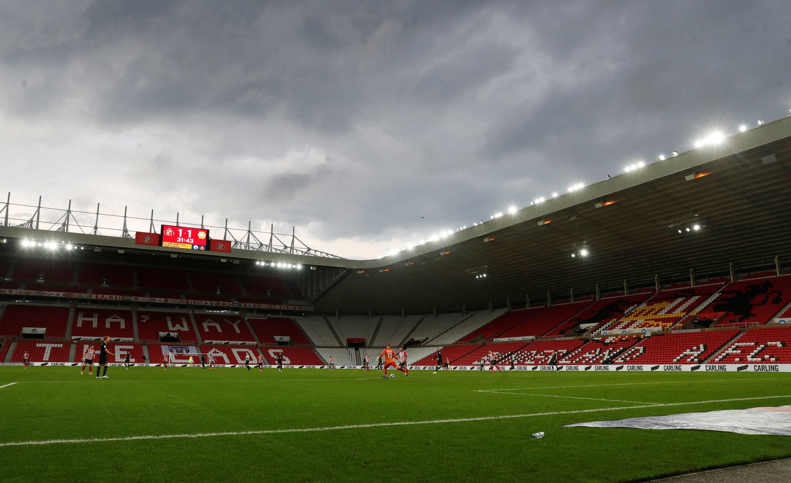 FILE PHOTO: Soccer Football - League One - Sunderland v Milton Keynes Dons - Stadium of Light, Sunderland, Britain - November 14, 2020  General view during the match Action Images