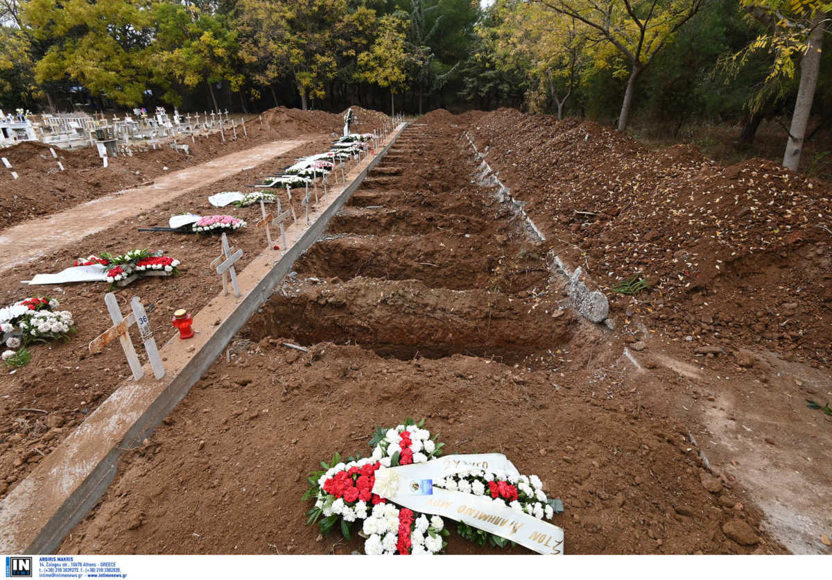 Κορονοϊός: Εικόνες σοκ στα νεκροταφεία της Θεσσαλονίκης – Αμέτρητοι τάφοι για τα θύματα της πανδημίας