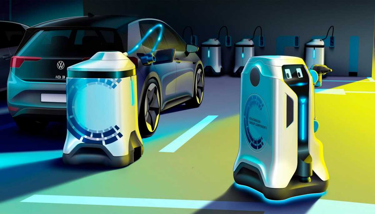 H VW έφτιαξε ρομπότ για τη φόρτιση των ηλεκτρικών αυτοκινήτων! [pics]